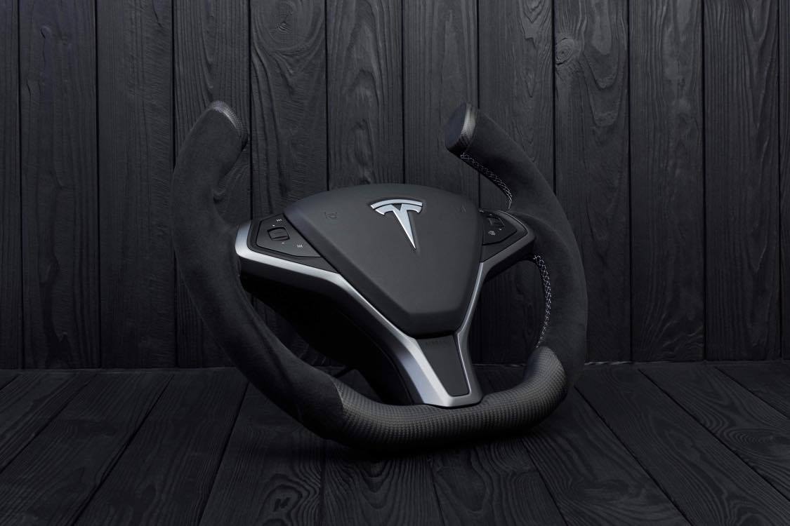 Steering wheel Tesla Model S/X Matte carbon fiber/Alcantara