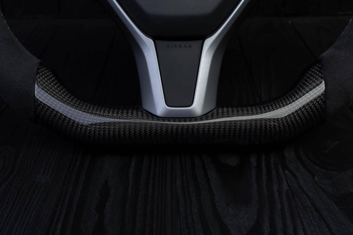 Steering wheel Tesla Model S/X Gloss carbon fiber/Alcantara - Image 3