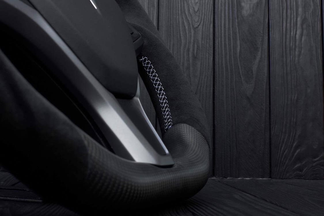 Steering wheel Tesla Model S/X Matte carbon fiber/Alcantara - Image 8