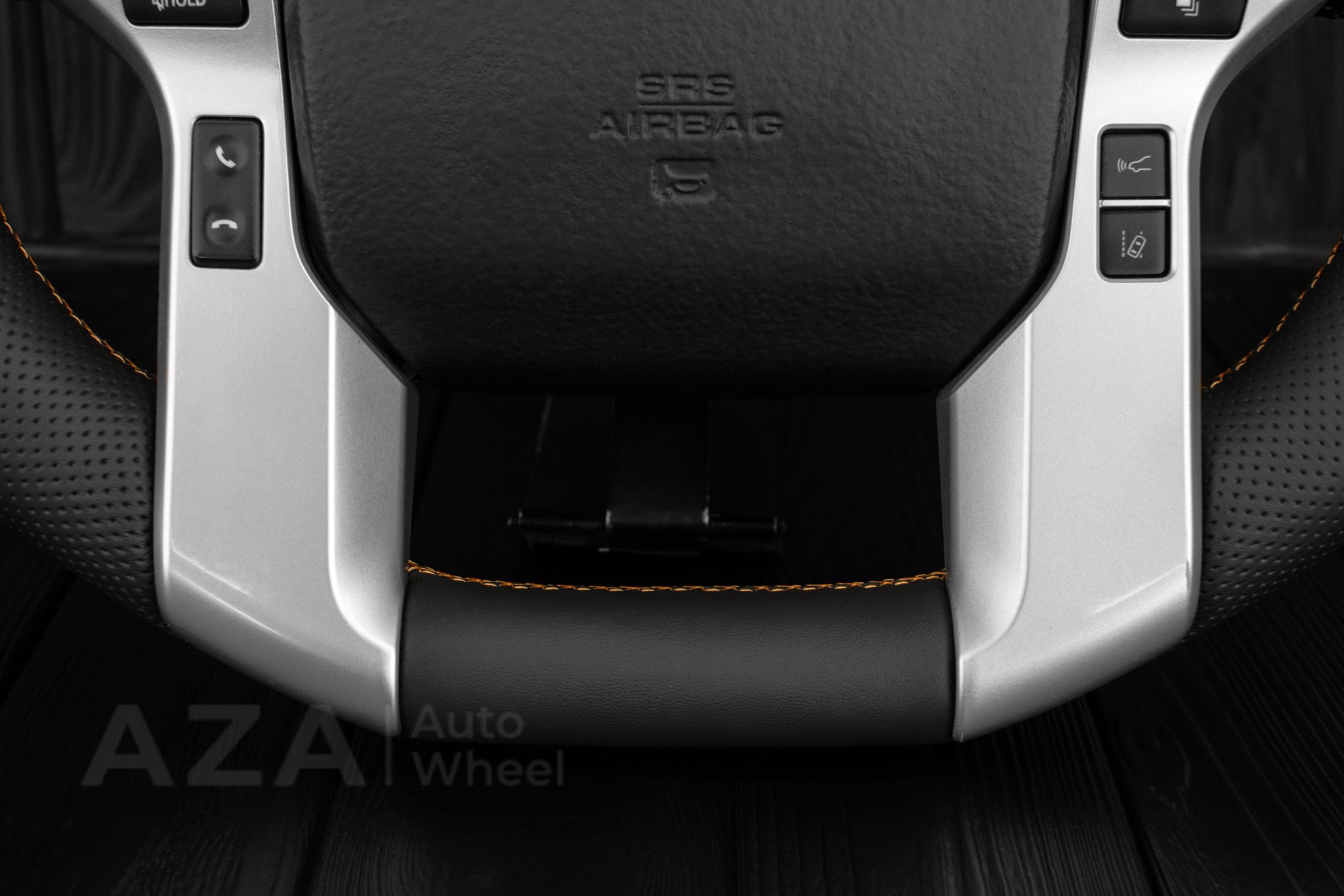 Steering wheel Toyota 4Runner/Tacoma/Tundra/Sequoia 2010+ Napa/Perforated leather/Orange stripe - Image 11