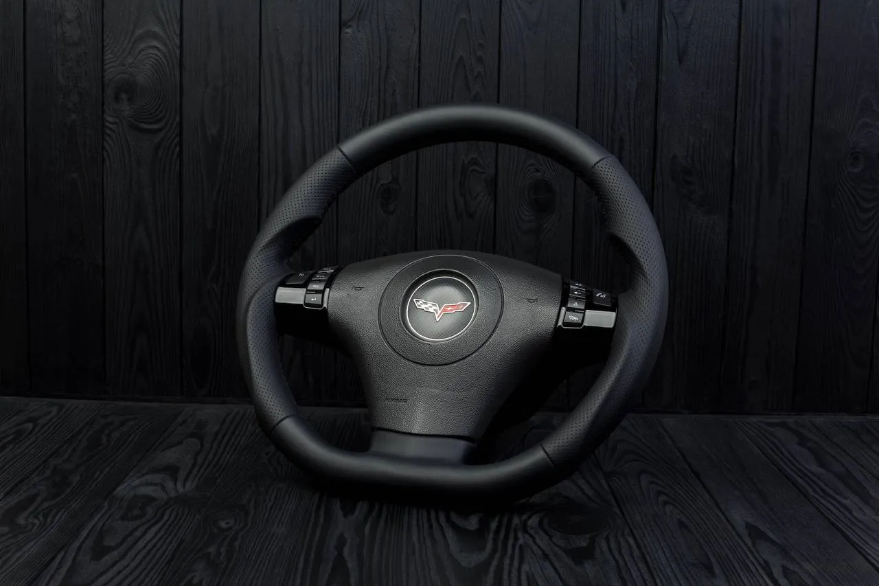 Steering wheel 2006-2011 Corvette C6 Napa/Perforated leather - Image 5