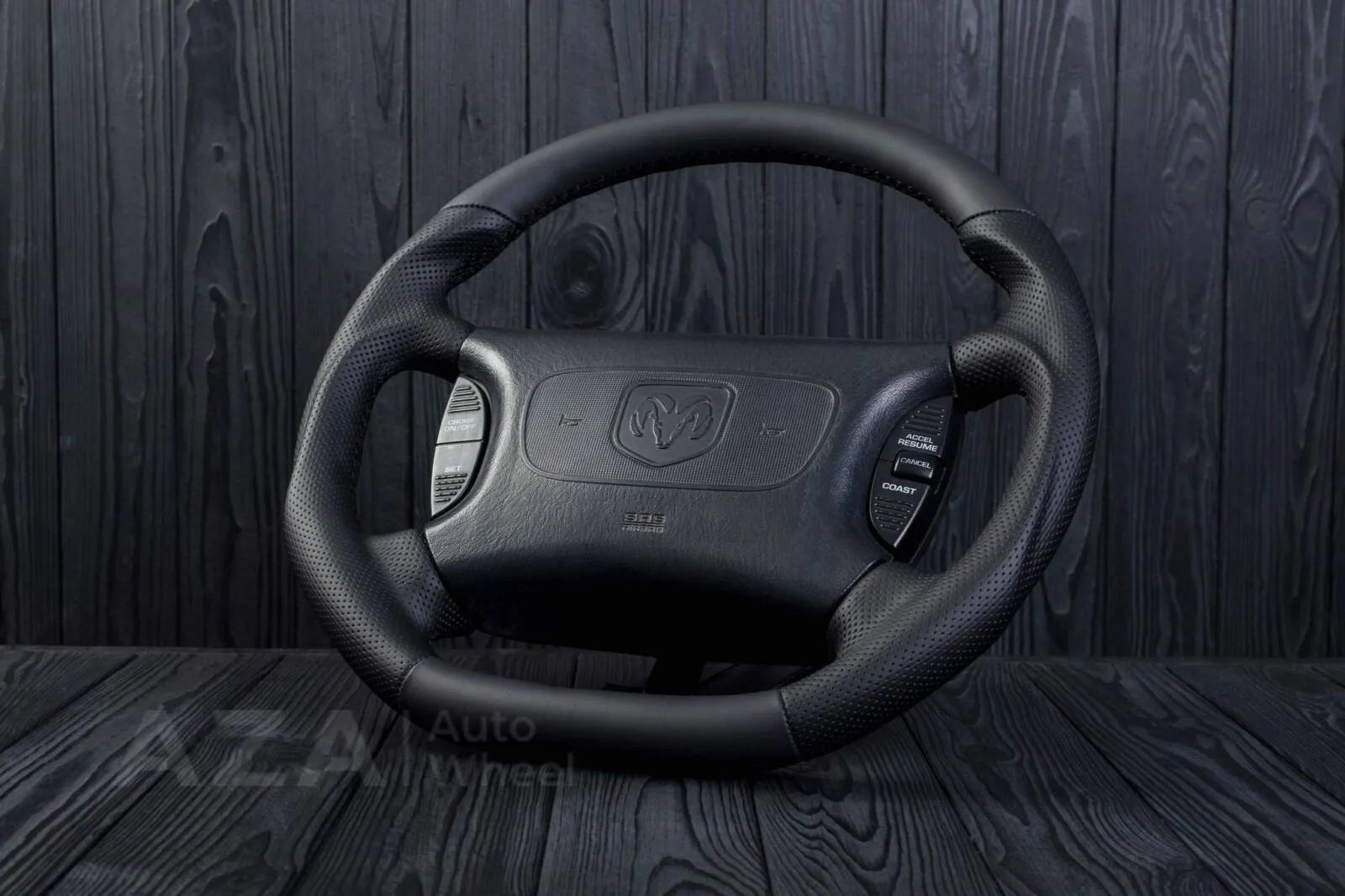 Steering Wheel Dodge Ram 2nd Gen 1998-2002 Perforated leather/Napa - Image 6