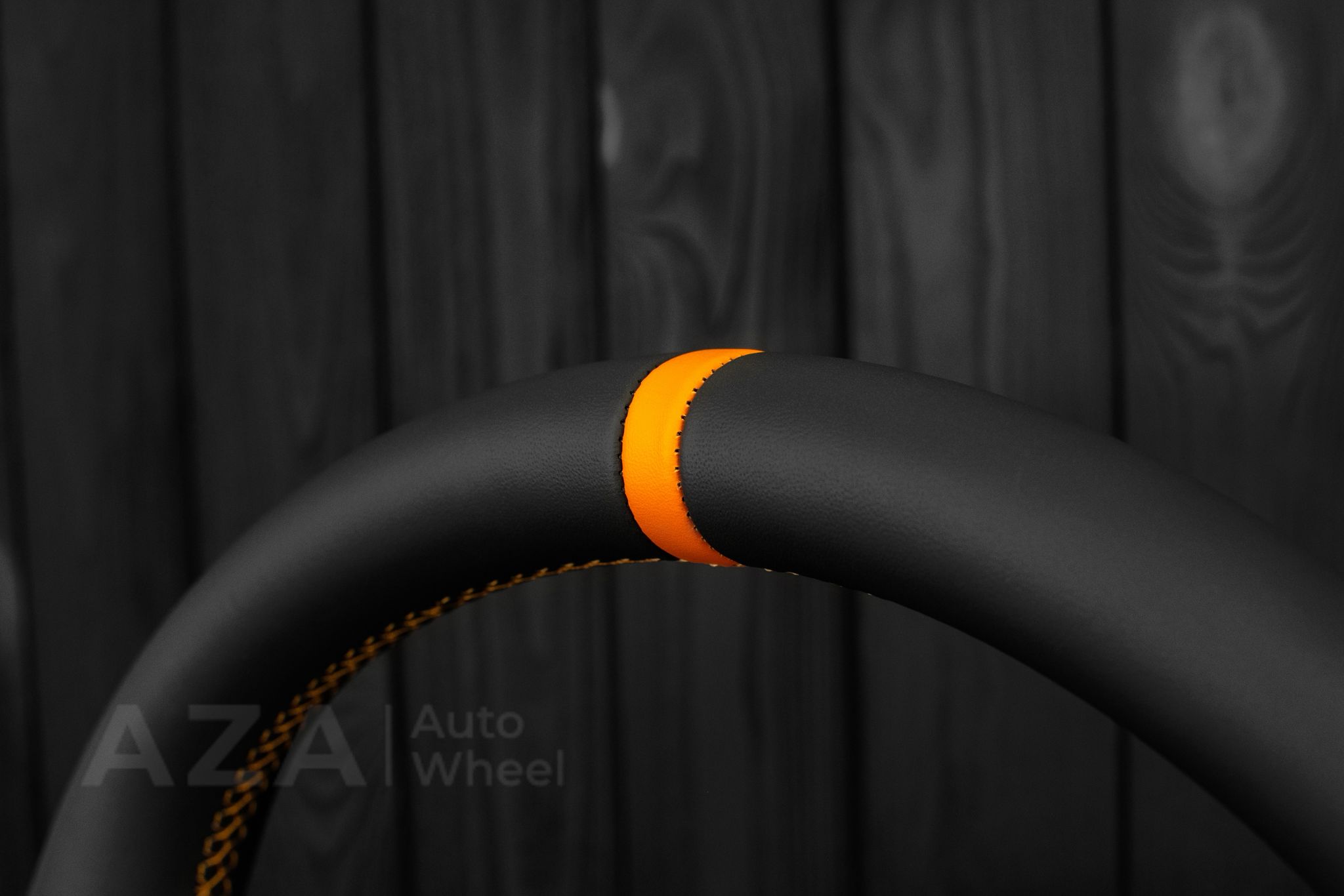Steering wheel Toyota 4Runner/Tacoma/Tundra/Sequoia 2010+ Napa/Perforated leather/Orange stripe - Image 18