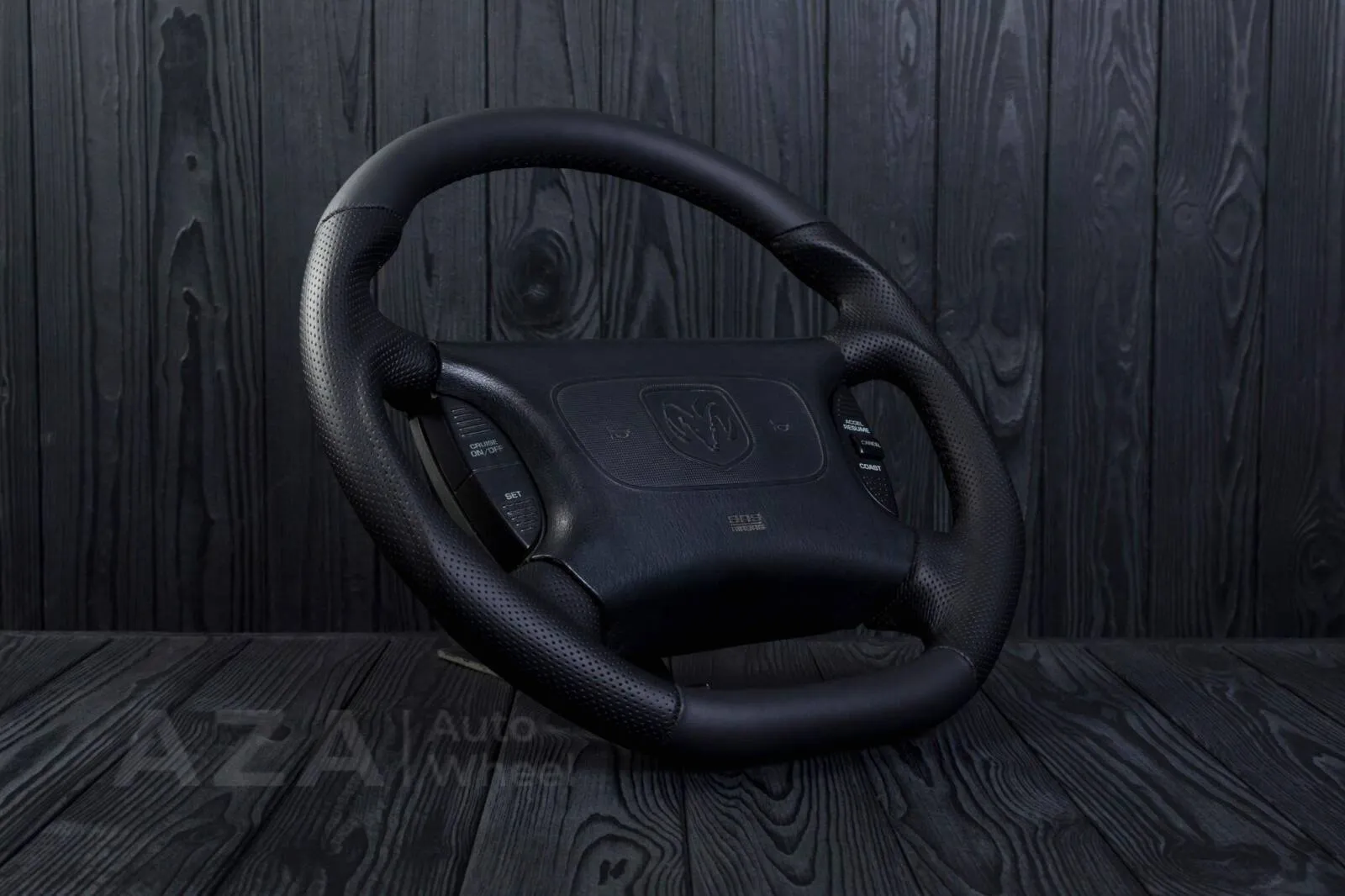 Steering Wheel Dodge Ram 2nd Gen 1998-2002 Perforated leather/Napa - Image 4