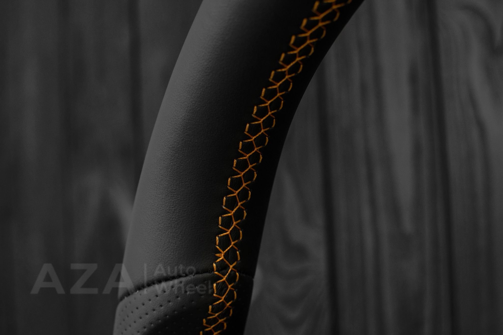 Steering wheel Toyota 4Runner/Tacoma/Tundra/Sequoia 2010+ Napa/Perforated leather/Orange stripe - Image 19