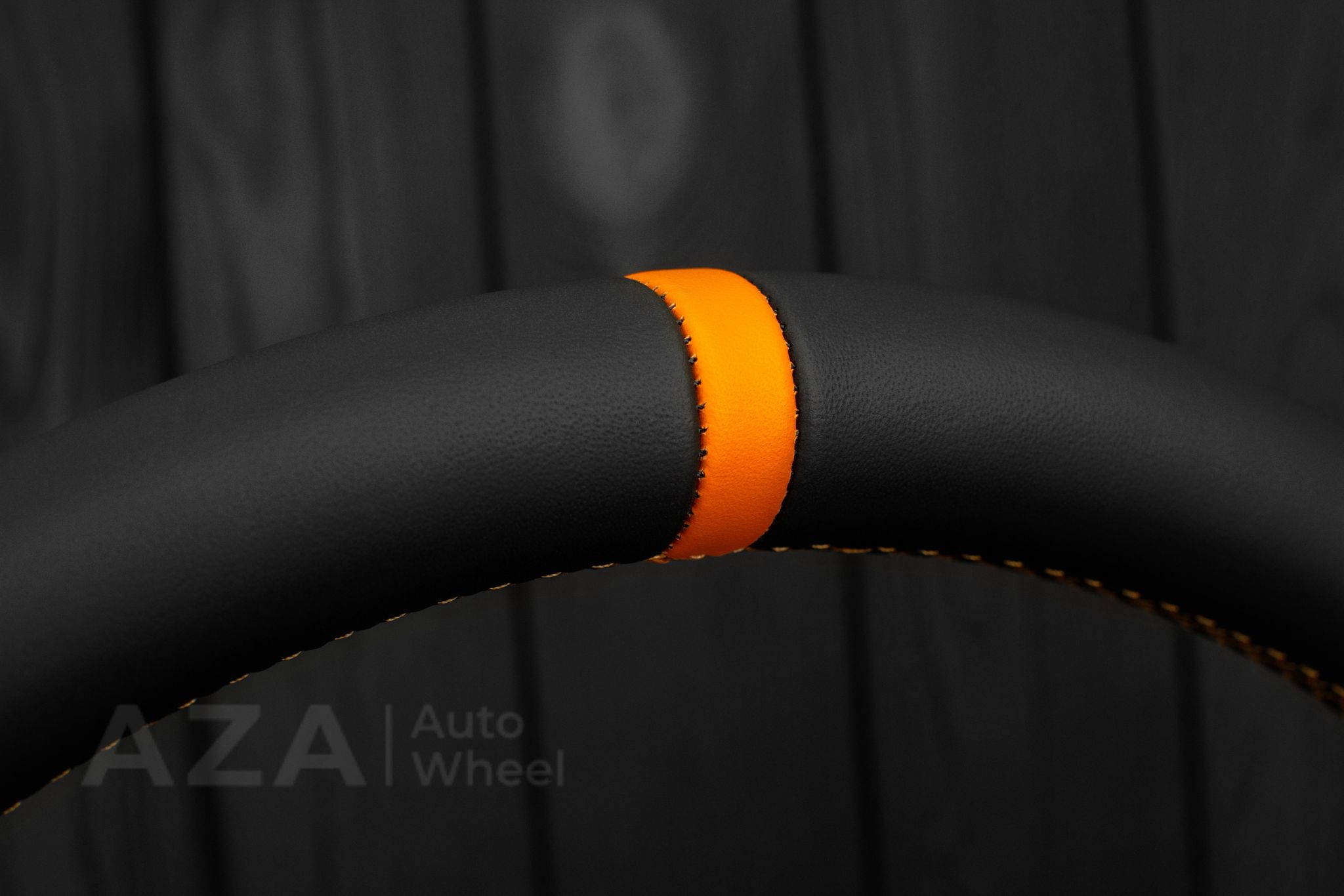 Steering wheel Toyota 4Runner/Tacoma/Tundra/Sequoia 2010+ Napa/Perforated leather/Orange stripe - Image 20