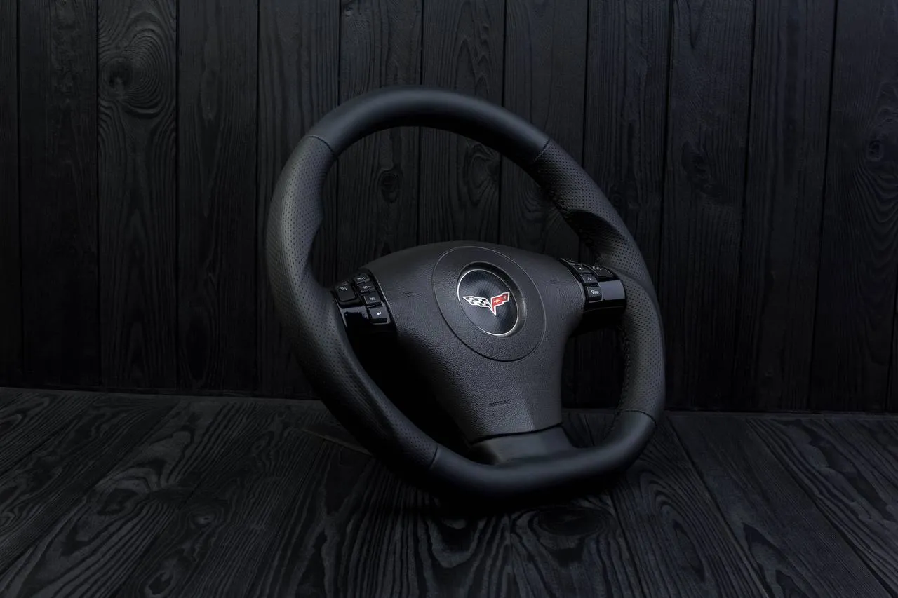 Steering wheel 2006-2011 Corvette C6 Napa/Perforated leather - Image 4