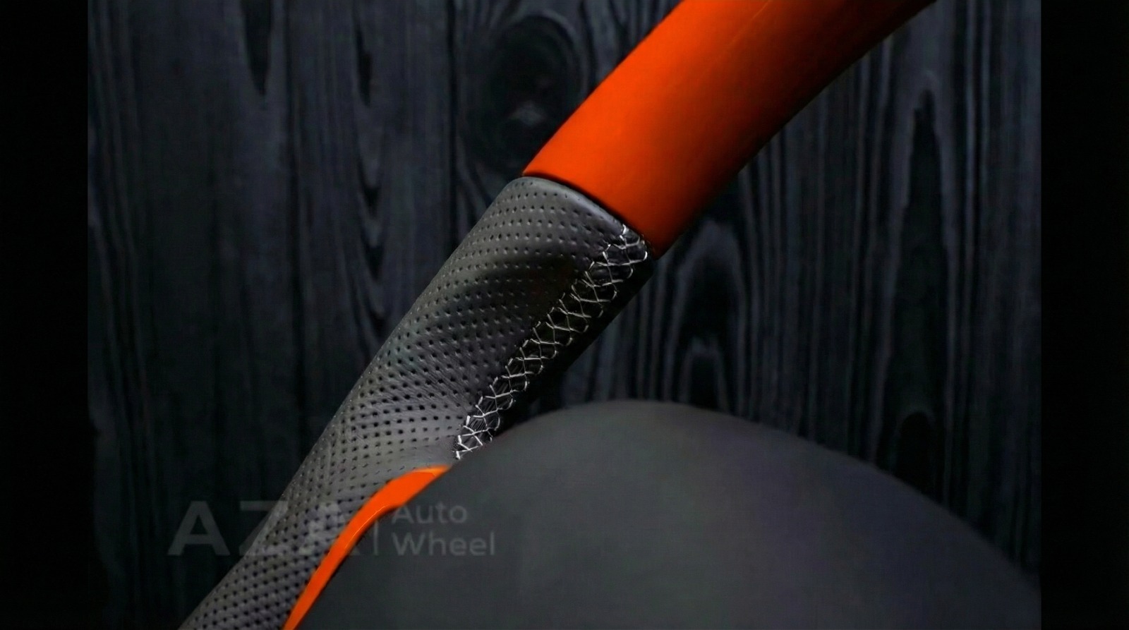 Steering wheel Plymouth/Chrysler Prowler Gloss orange/Perforated leather - Image 9