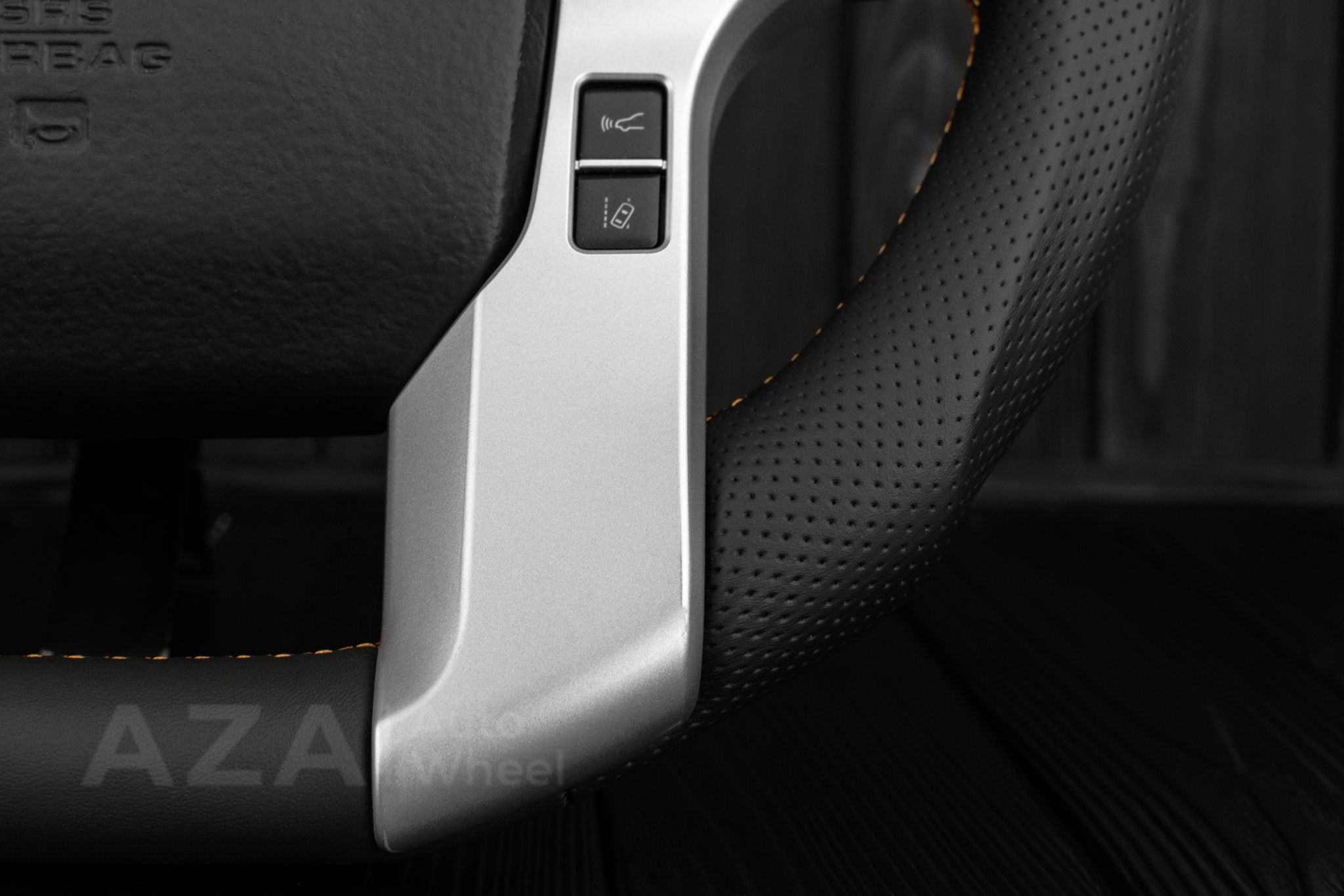 Steering wheel Toyota 4Runner/Tacoma/Tundra/Sequoia 2010+ Napa/Perforated leather/Orange stripe - Image 10
