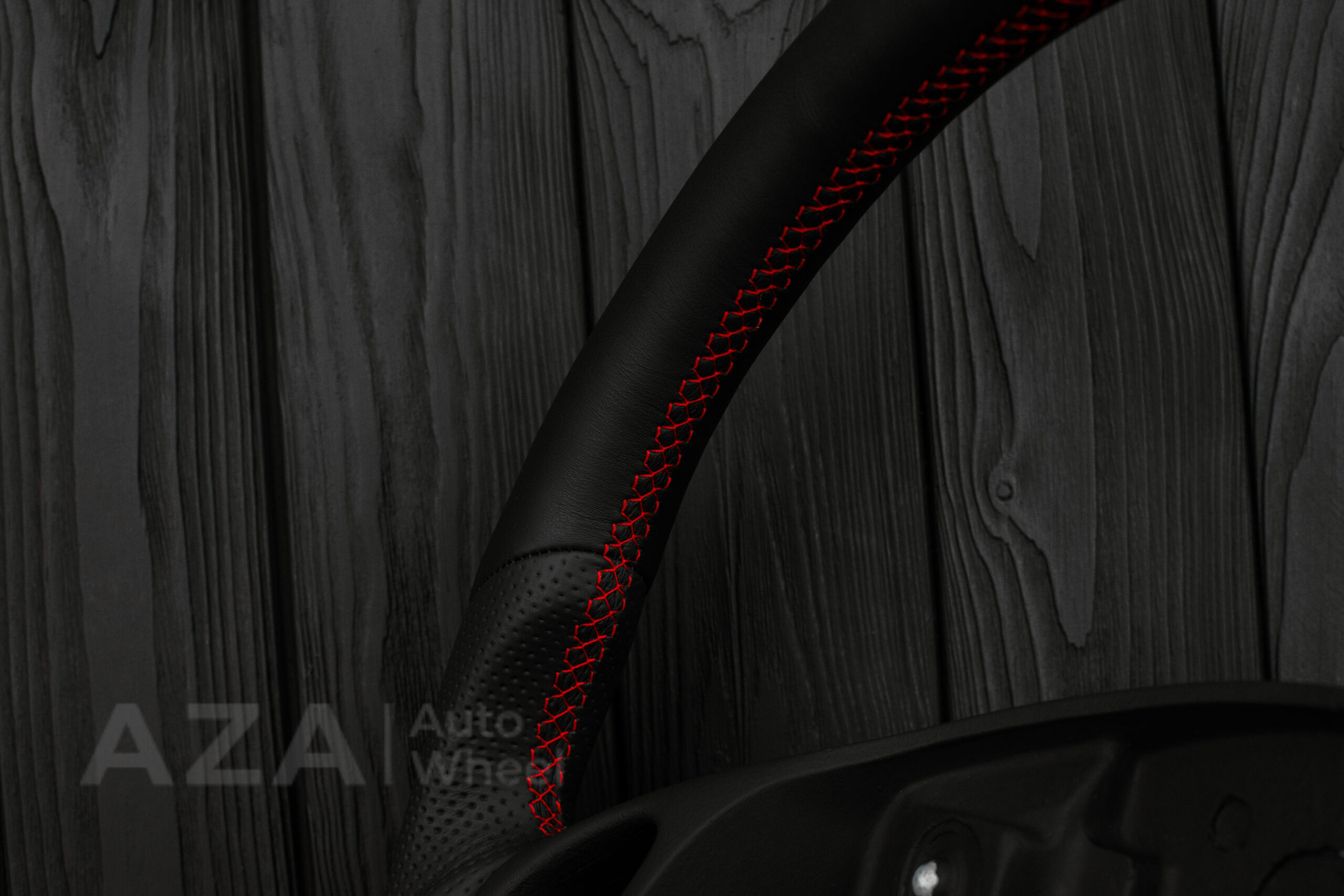 Steering wheel Chevrolet Camaro 2000-2002 (any color stripe and stitch) Napa/Perforated leather/Red stripe - Image 15