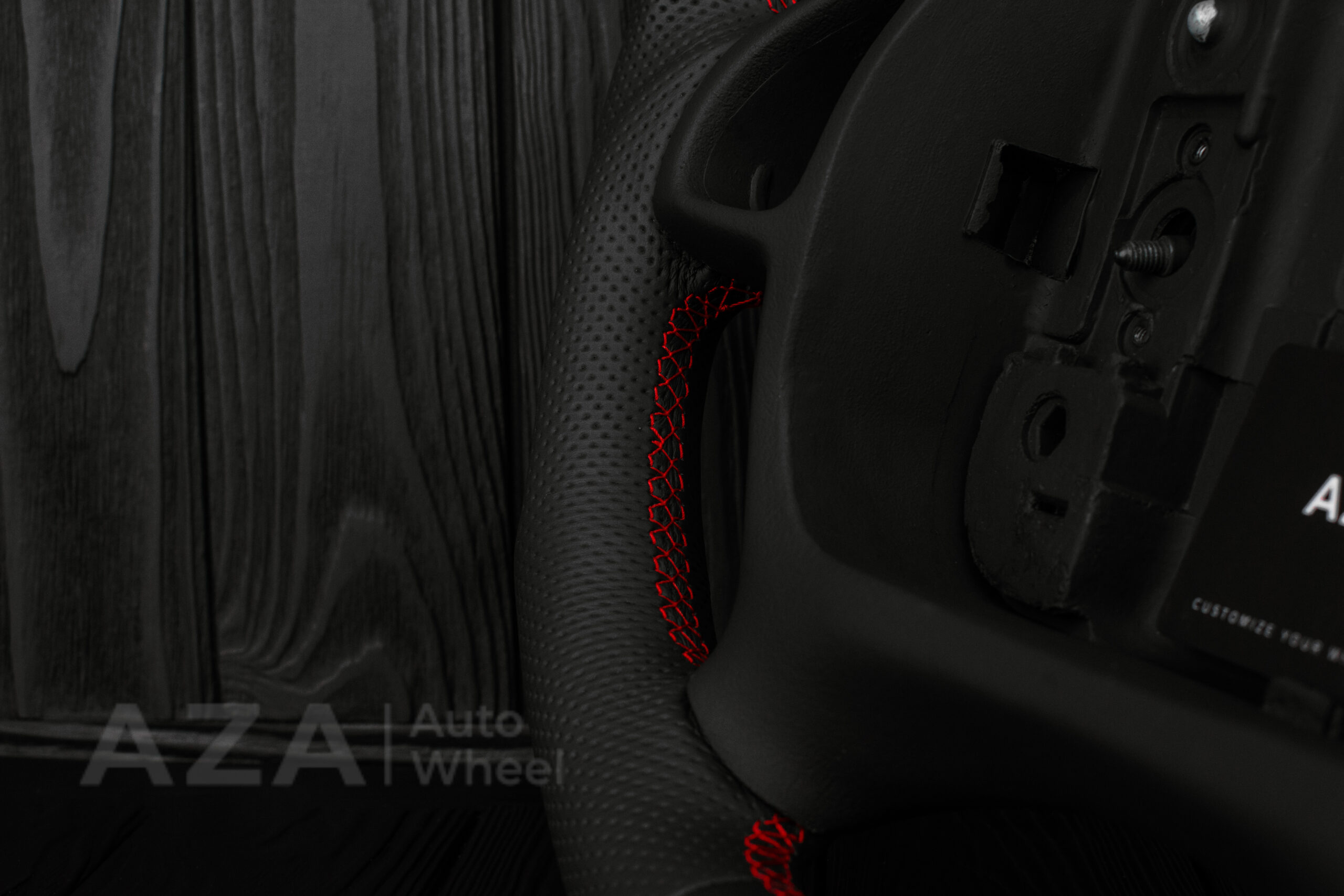 Steering wheel Chevrolet Camaro 2000-2002 (any color stripe and stitch) Napa/Perforated leather/Red stripe - Image 11