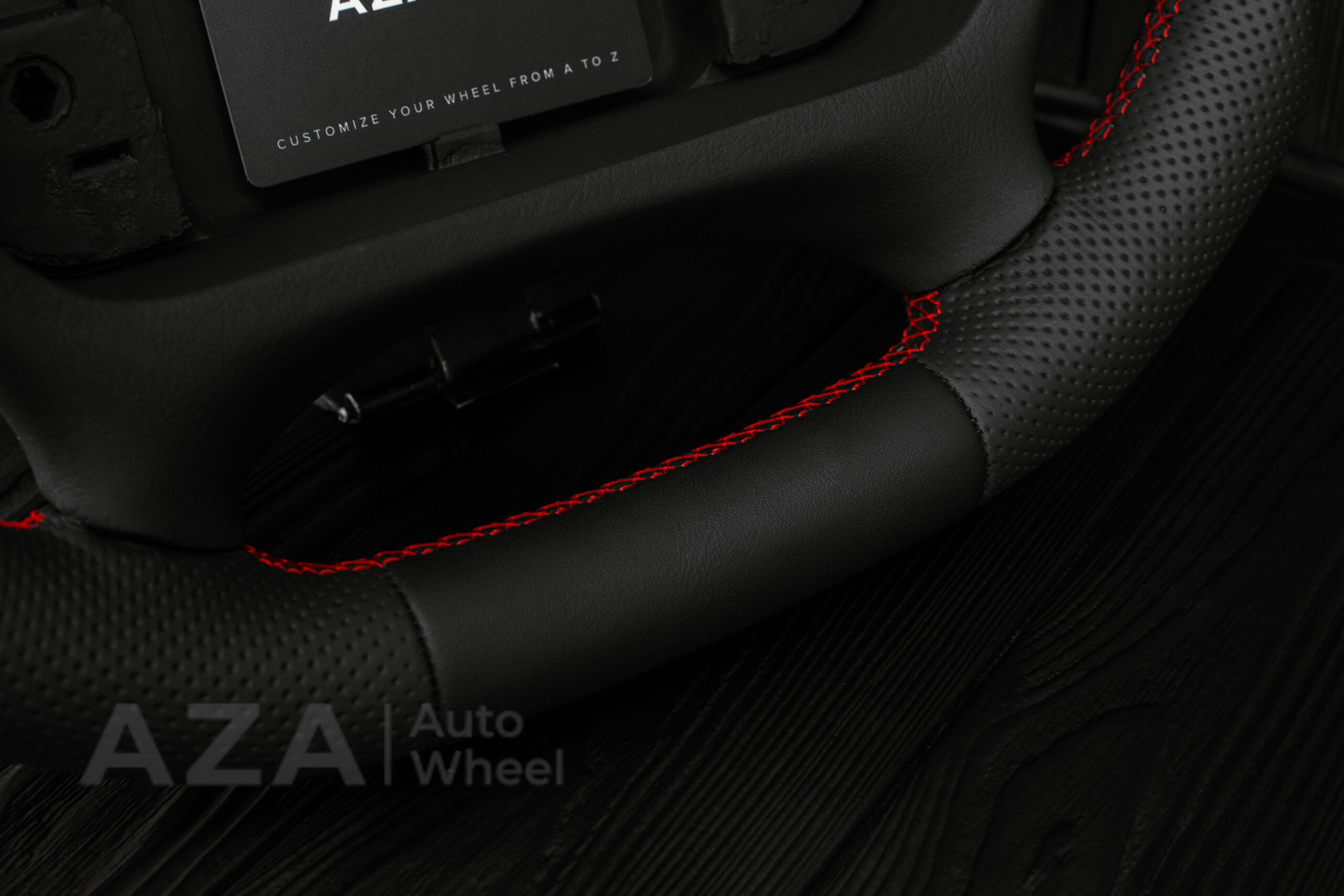 Steering wheel Chevrolet Camaro 2000-2002 (any color stripe and stitch) Napa/Perforated leather/Red stripe - Image 19