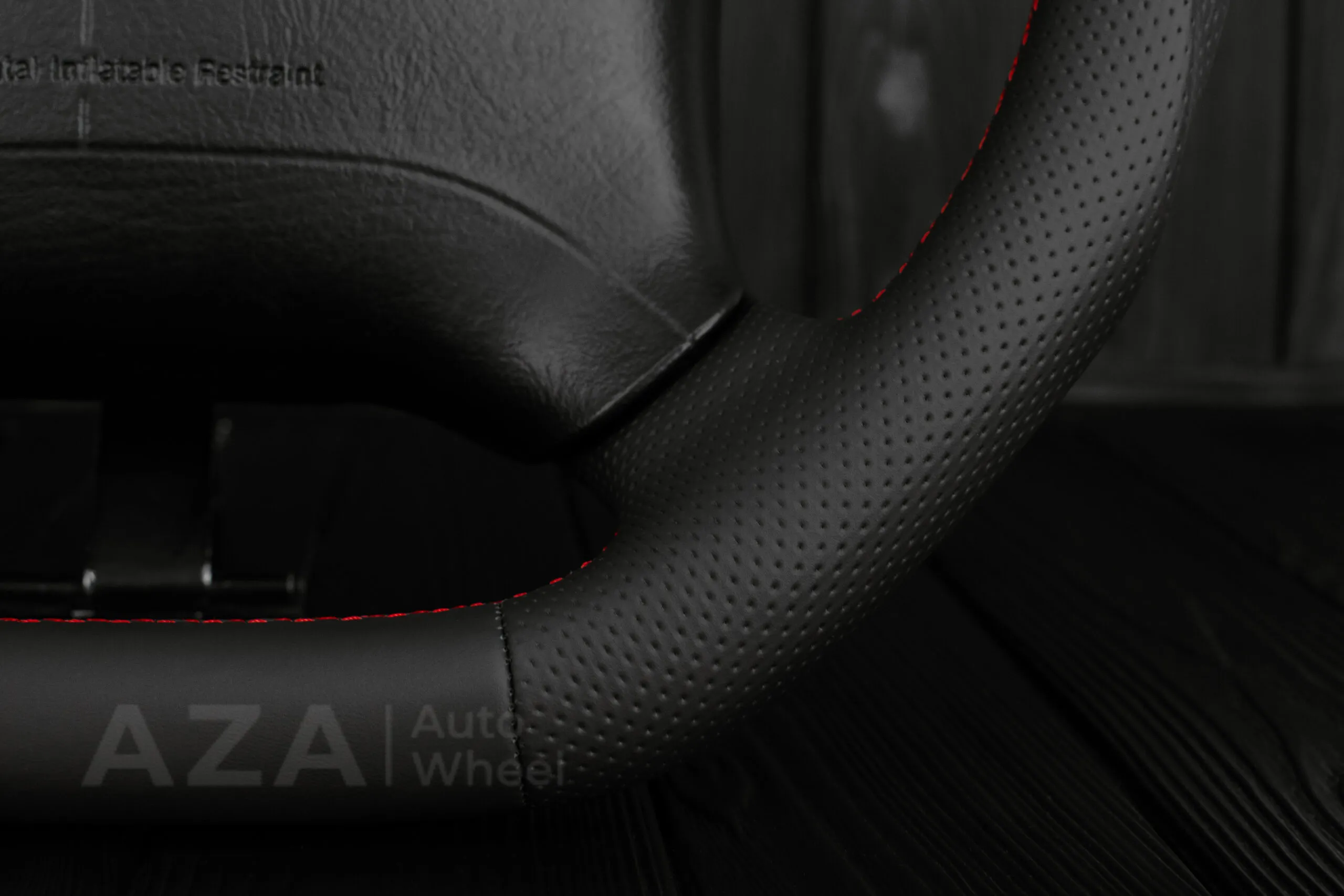 Steering wheel GM 1995-1997 GM, Tahoe, Silverado truck Napa/Perforated leather/Red stripe (can be any color) - Image 11