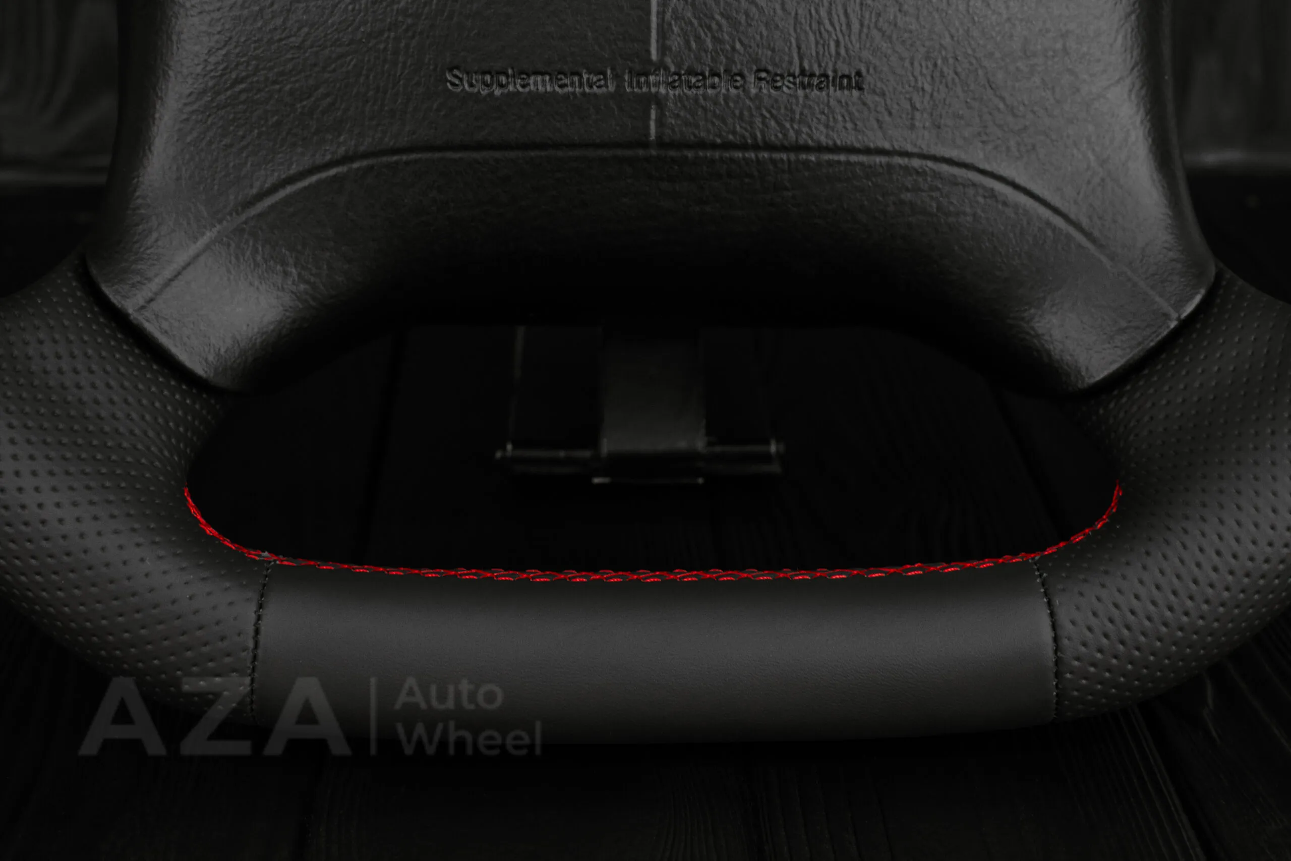 Steering wheel GM 1995-1997 GM, Tahoe, Silverado truck Napa/Perforated leather/Red stripe (can be any color) - Image 12