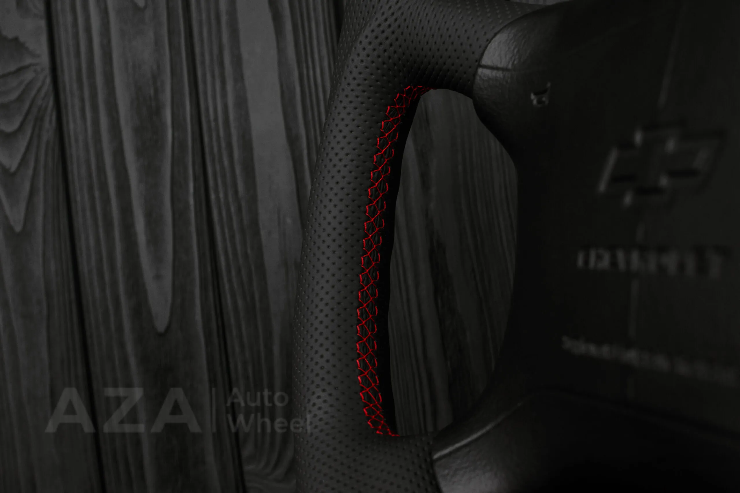 Steering wheel GM 1995-1997 GM, Tahoe, Silverado truck Napa/Perforated leather/Red stripe (can be any color) - Image 14