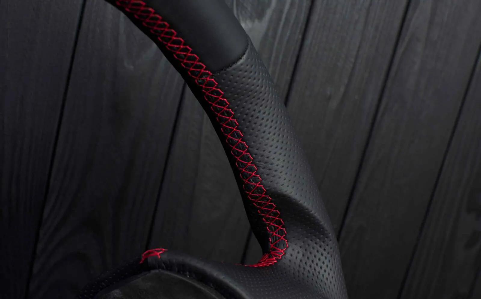 Steering wheel 2005 Corvette C6 Napa/Perforated leather/Red stripe - Image 12