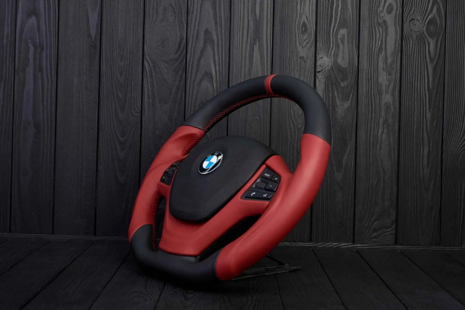 Steering wheel BMW F2X/F3X Napa/Red stripe - Image 7