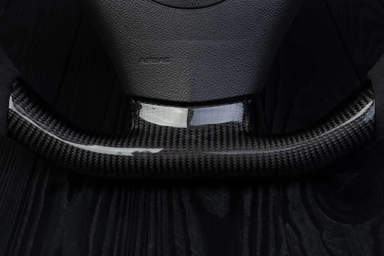 Steering wheel 2006-2011 Corvette C6 Carbon fiber/Napa/Alcantara/Black stripe - Image 5