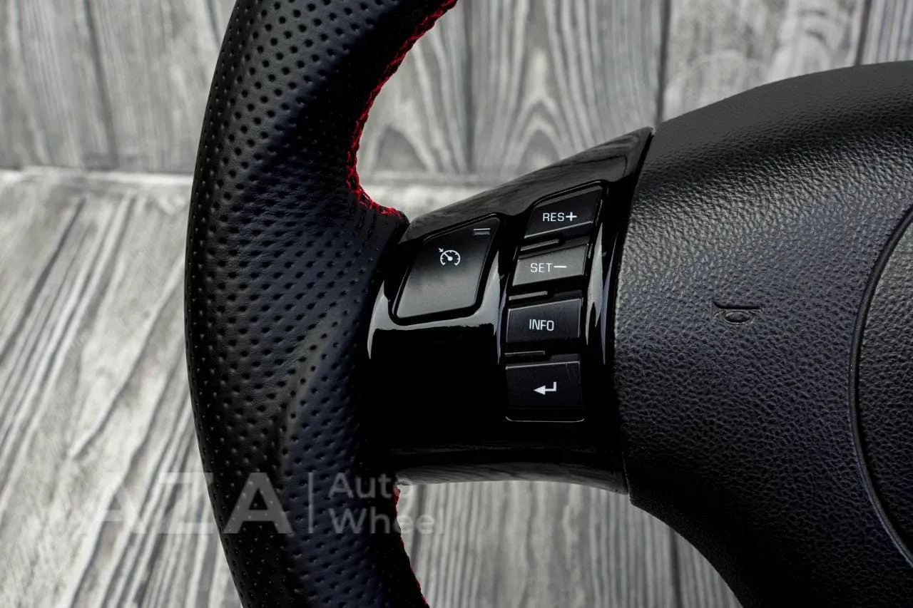 Steering wheel 2006-2011 Corvette C6 Napa/Perforated leather/Red stripe - Image 8