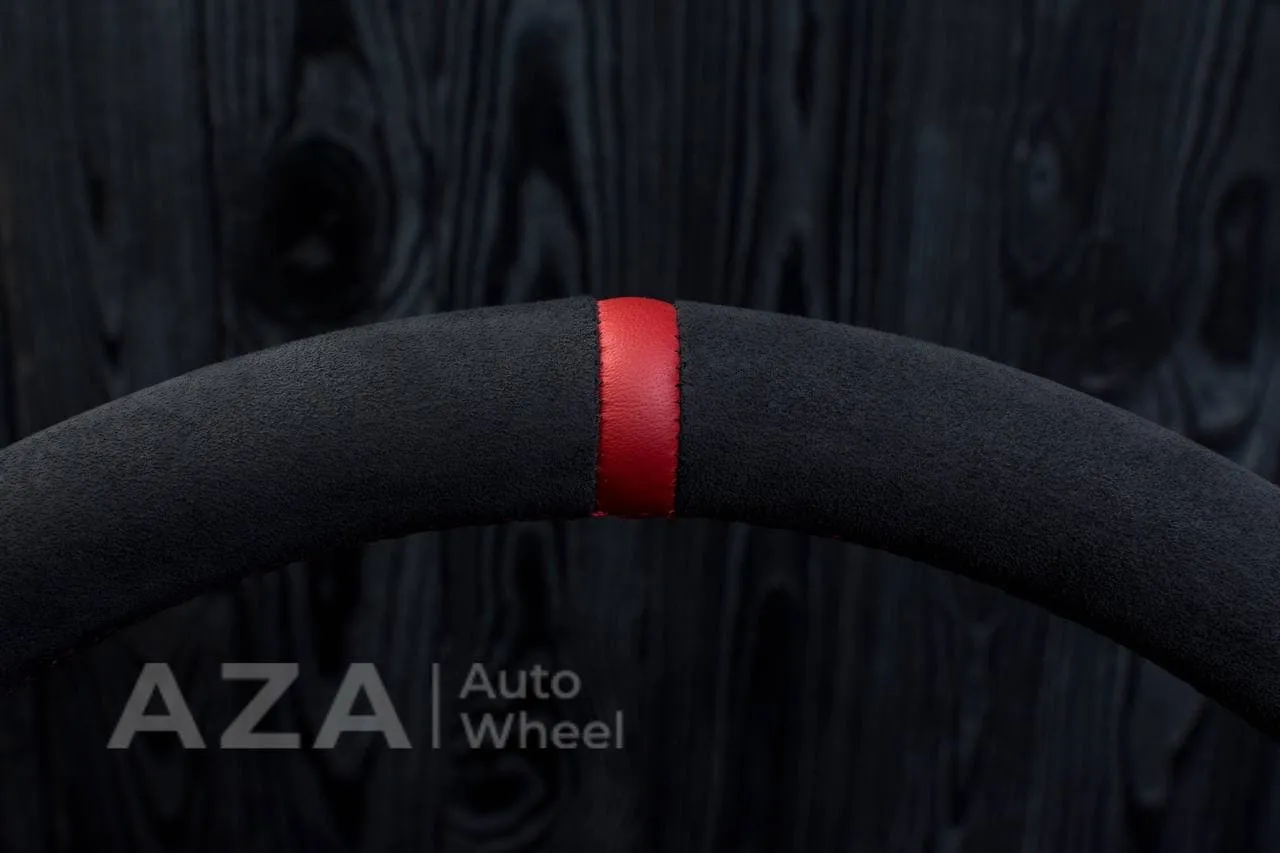 Steering wheel 2005 Corvette Napa/Alcantara/Red stripe - Image 7