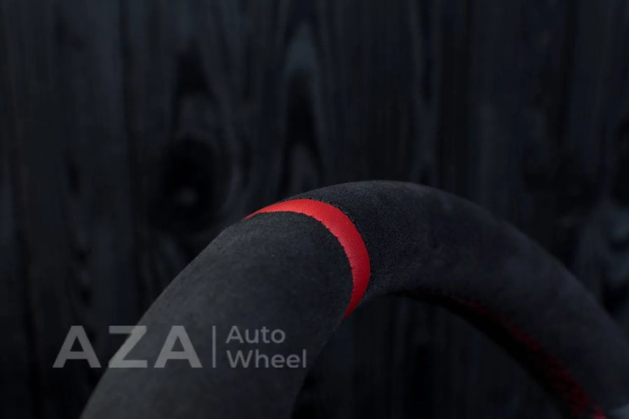 Steering wheel 2005 Corvette Napa/Alcantara/Red stripe - Image 15
