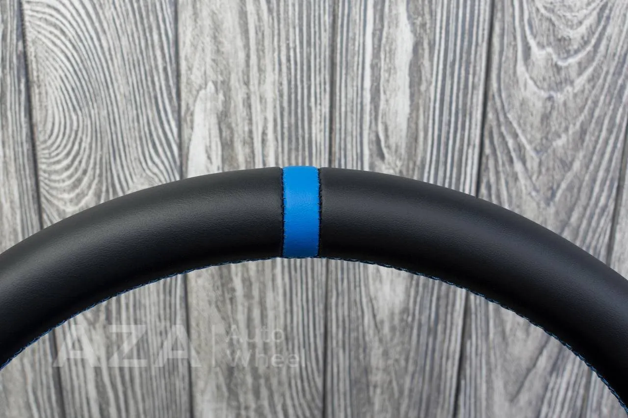 Steering wheel 2010+ Toyota 4Runner/Tacoma/Tundra/Sequoia Napa/Perforated leather/Blue stripe - Image 9