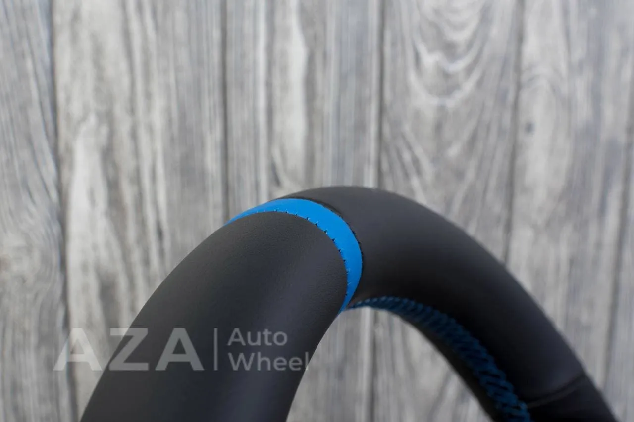 Steering wheel 2010+ Toyota 4Runner/Tacoma/Tundra/Sequoia Napa/Perforated leather/Blue stripe - Image 12