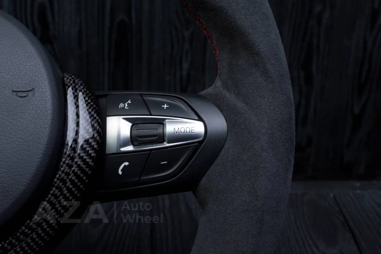 Steering wheel BMW F3X F2X Piano Black + Carbon trim Trim Alcantara/Carbon fiber/Black stripe - Image 6