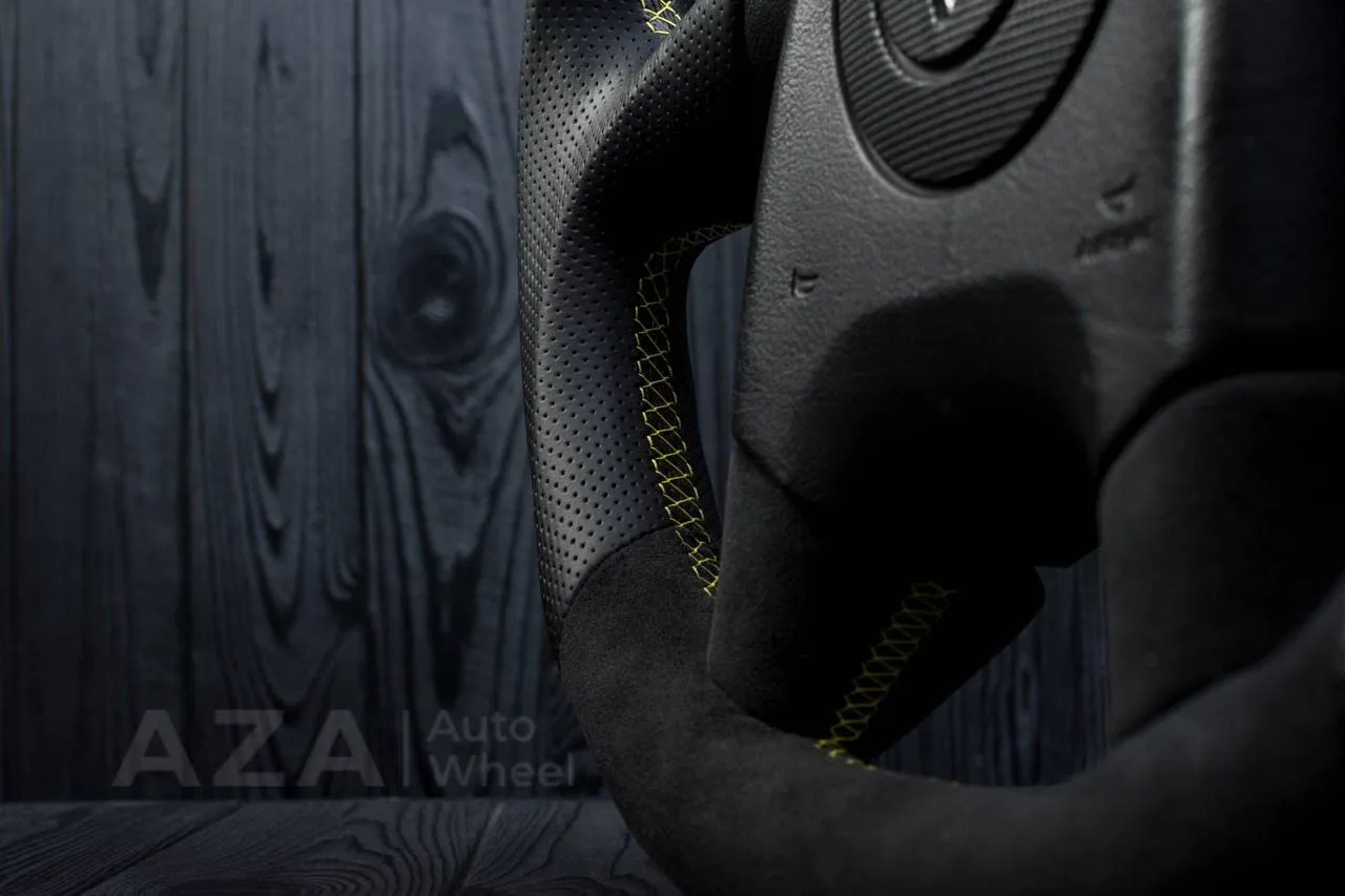 Steering wheel 2005 Corvette Carbon fiber/Napa/Alcantara/Yellow stripe - Image 14