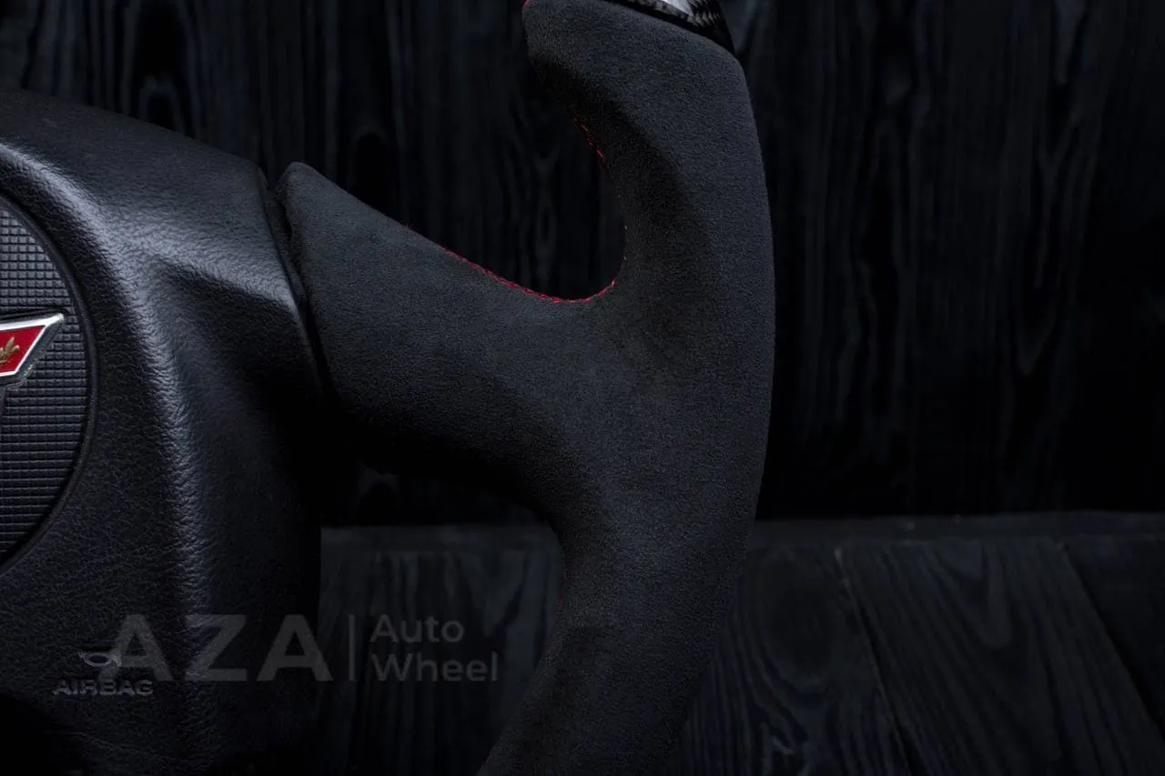 Steering wheel 2005 Corvette C6 Carbon fiber/Alcantara/Red stripe - Image 11