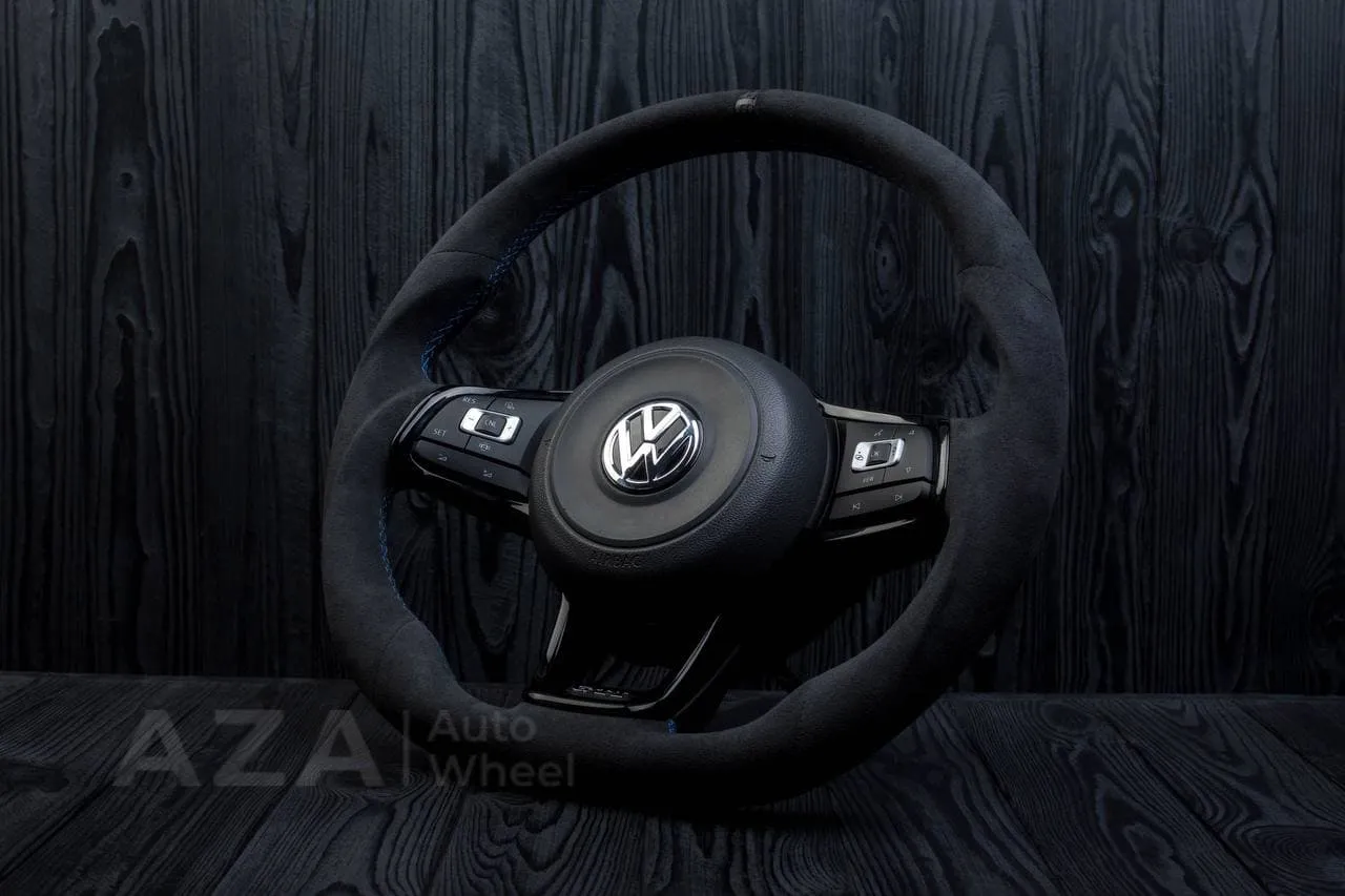 Custom Steering wheel Volkswagen 2015-2019 MK7 GTI Alcanatara/Carbon stripe - Image 3