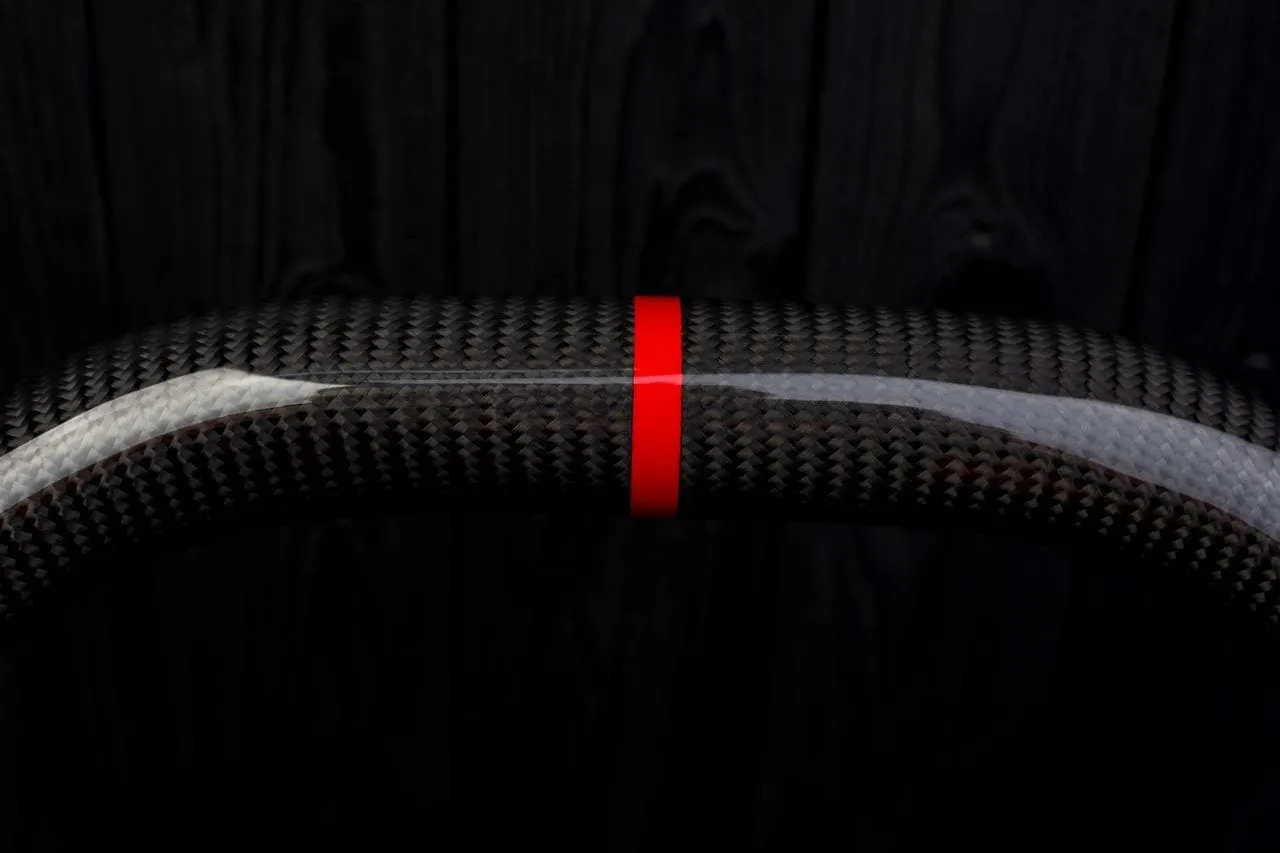 Steering Wheel Mercedes G63 ML63 GL550 GL63 ML550 ML350 AMG Custom сarbon fiber/Alcantara/Red stripe - Image 7