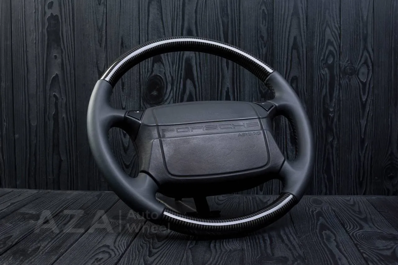 Steering wheel Porsche 911 968 944 964 S2 Turbo OEM Carbon fiber/Napa - Image 2