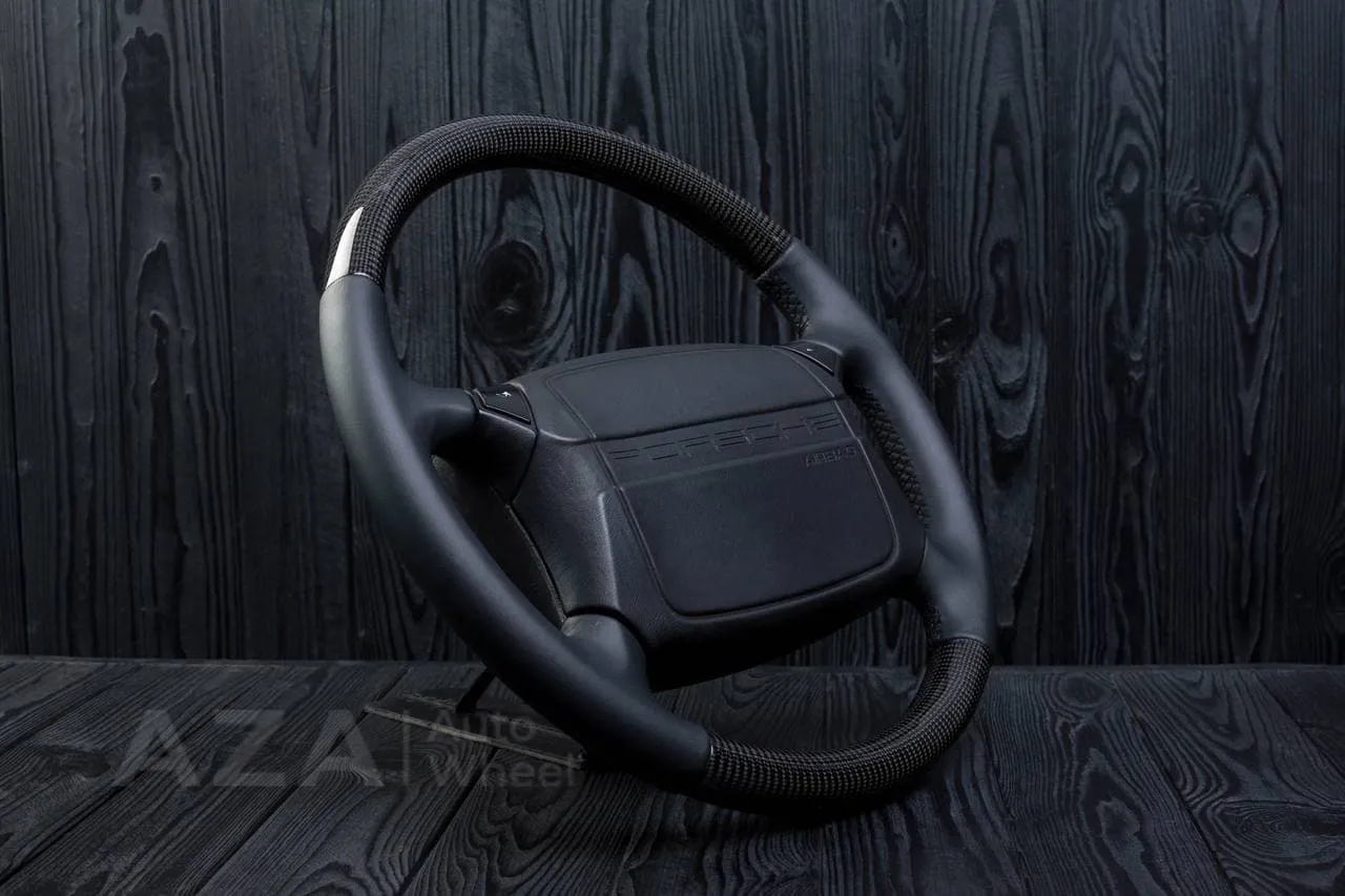 Steering wheel Porsche 911 968 944 964 S2 Turbo OEM Carbon fiber/Napa - Image 3