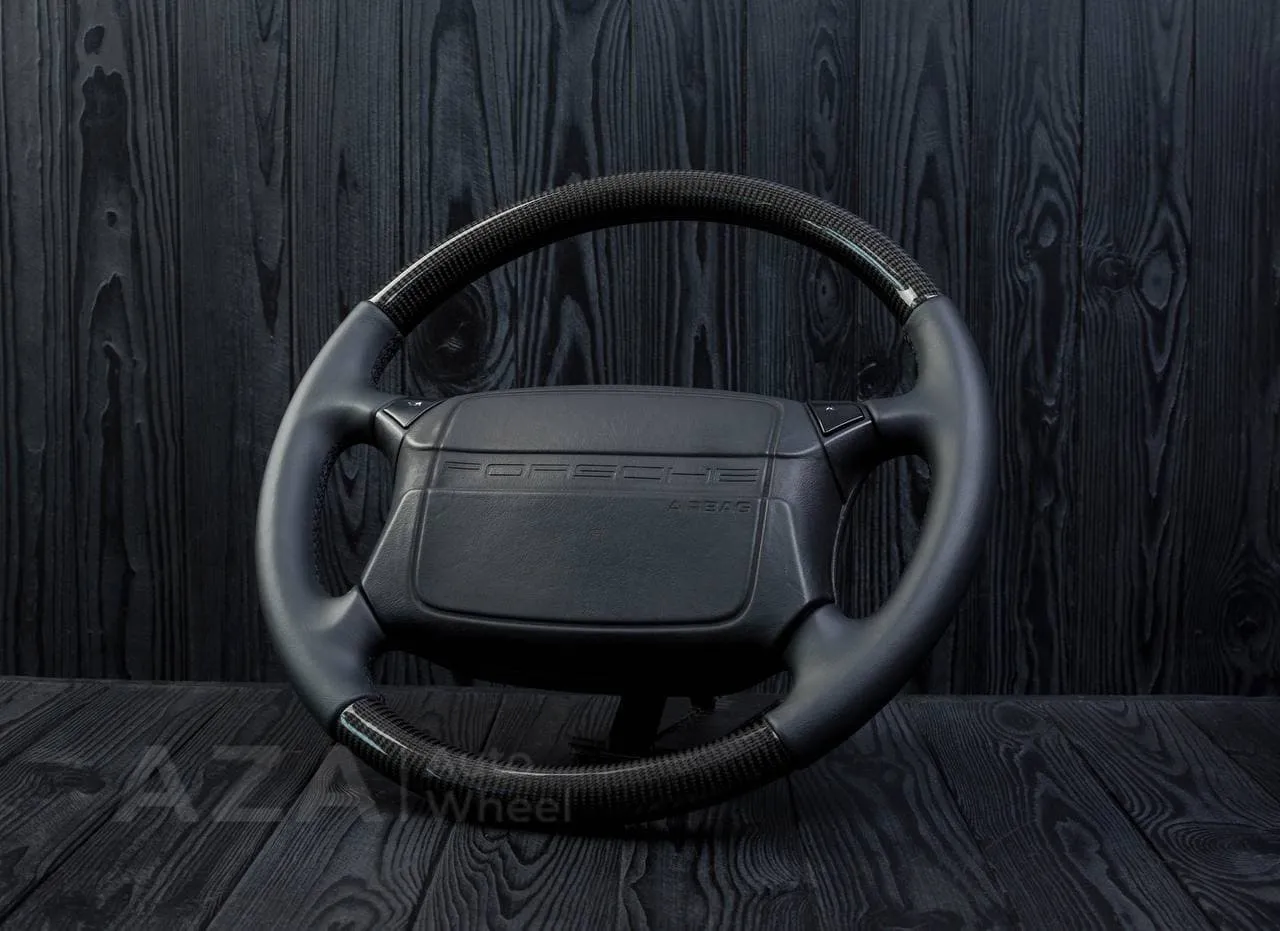 Steering wheel Porsche 911 968 944 964 S2 Turbo OEM Carbon fiber/Napa - Image 5