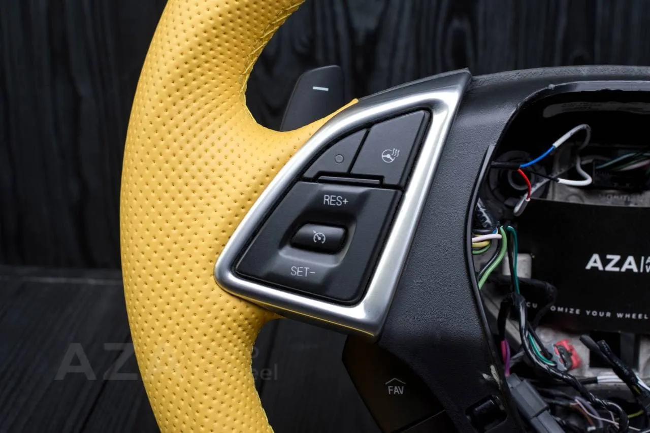 Steering wheel Chevrolet Camaro 2016+ Carbon fiber/Forged Carbon ZL1/SS trim/Perforated leather/Led screen - Image 14
