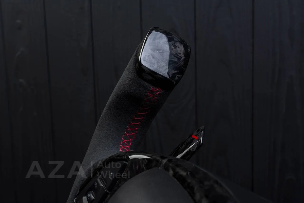 Steering wheel Chevrolet Corvette C7 2014-2019 Jet style+ ,any color stripe and stitch and Rev match or +- paddles. Forged Carbon fiber/Alcantara - Image 14