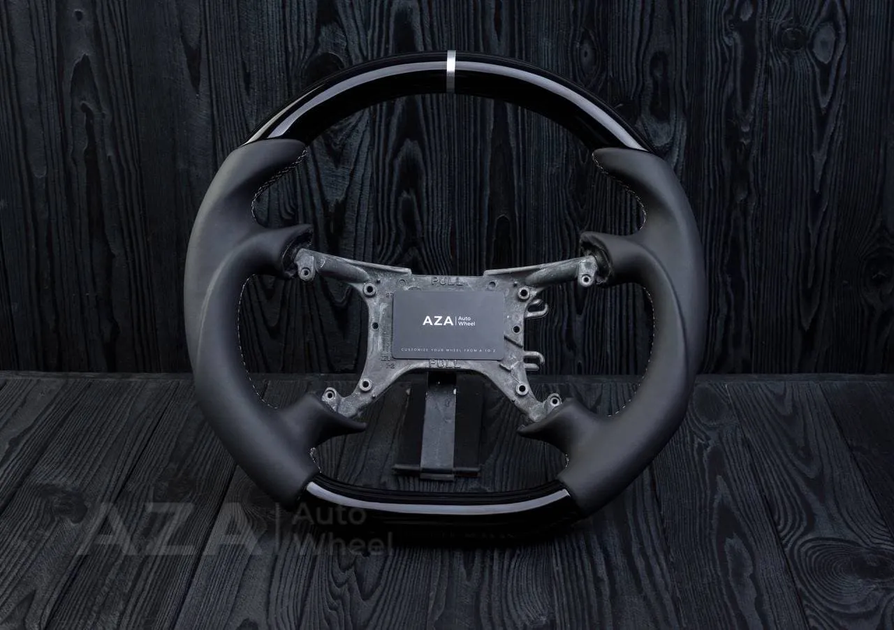 Steering wheel Ford Lightning/Ranger/Explorer 99-2004 Piano black Napa/Gray details (can be any color per request)