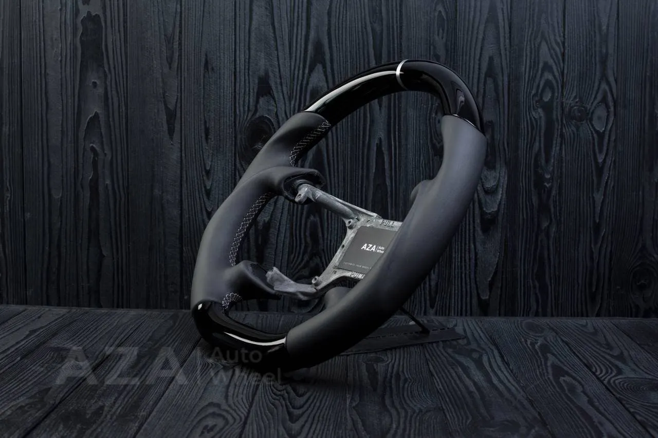 Steering wheel Ford Lightning/Ranger/Explorer 99-2004 Piano black Napa/Gray details (can be any color per request) - Image 4
