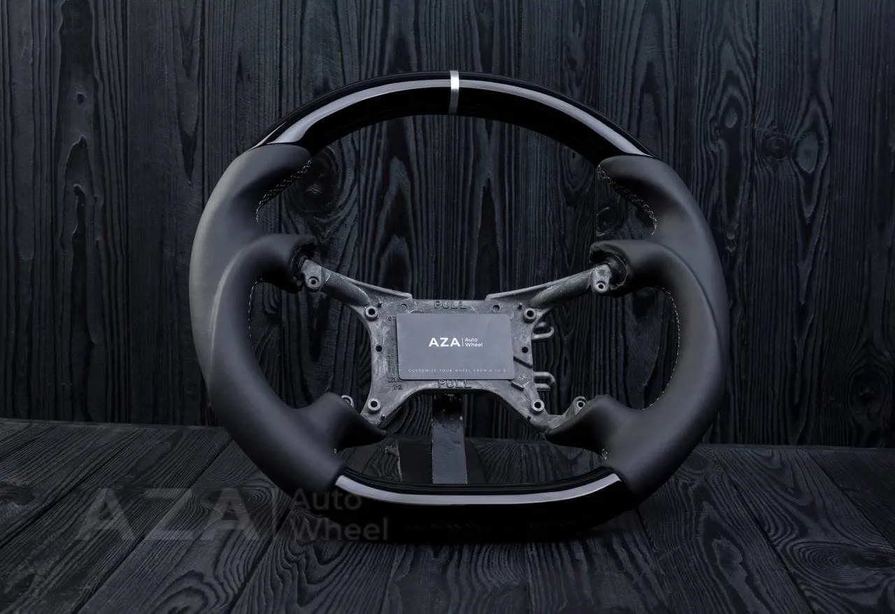 Steering wheel Ford Lightning/Ranger/Explorer 99-2004 Piano black Napa/Gray details (can be any color per request) - Image 5