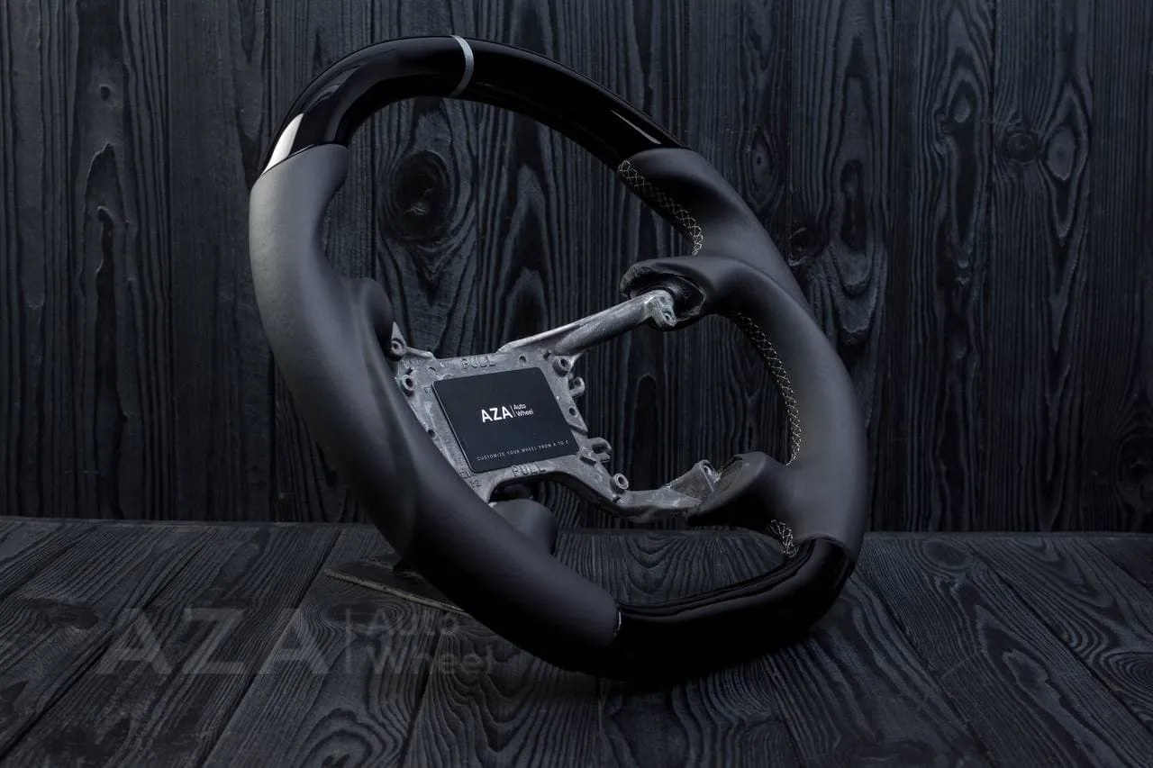 Steering wheel Ford Lightning/Ranger/Explorer 99-2004 Piano black Napa/Gray details (can be any color per request) - Image 6