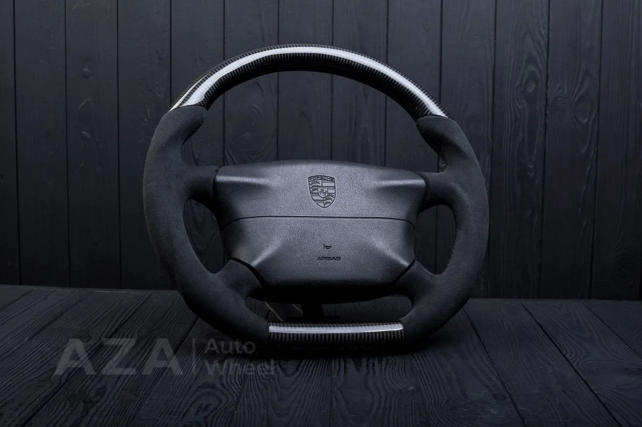 Steering wheel Porsche 911 968 944 964 S2 Turbo OEM Carbon fiber/Alcantara - Image 2