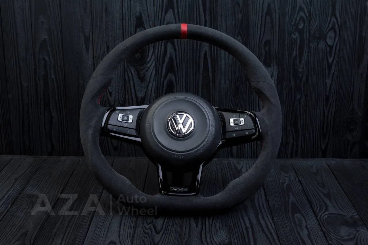 Steering wheel Volkswagen 2015-2019 MK7 GTI Alcanatara/Red stripe