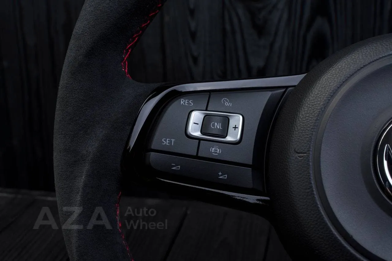 Steering wheel Volkswagen 2015-2019 MK7 GTI Alcanatara/Red stripe - Image 8