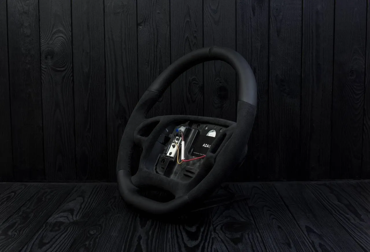 Steering wheel Chevrolet Camaro 2000-2002 (any color stripe and stitch) Napa/Alcantara/Black stripe - Image 4