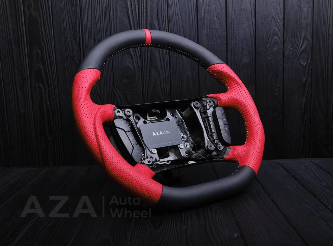 Steering wheel Chevrolet Impala 2006-2013 Napa/Perforated leather/Red stripe - Image 6