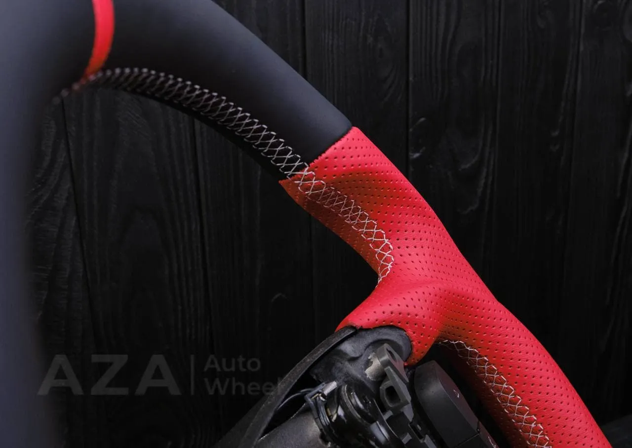 Steering wheel Chevrolet Impala 2006-2013 Napa/Perforated leather/Red stripe - Image 9