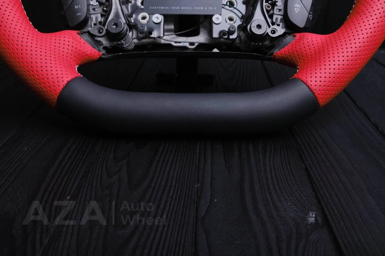 Steering wheel Chevrolet Impala 2006-2013 Napa/Perforated leather/Red stripe - Image 11