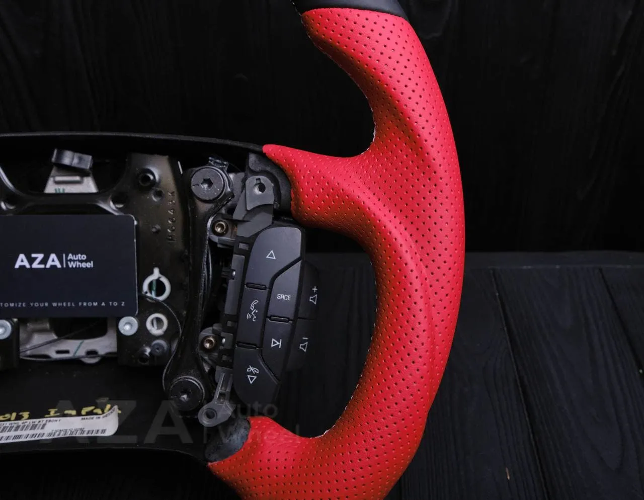 Steering wheel Chevrolet Impala 2006-2013 Napa/Perforated leather/Red stripe - Image 12