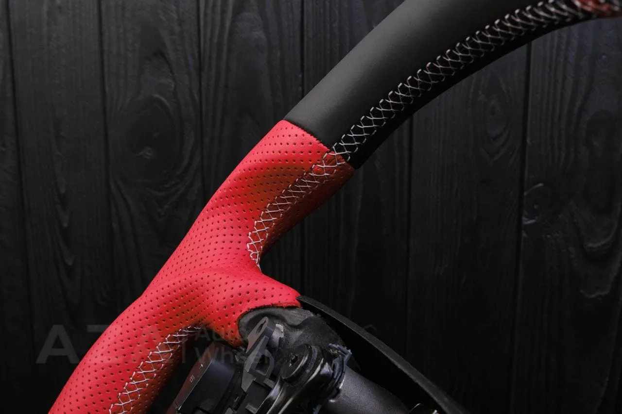 Steering wheel Chevrolet Impala 2006-2013 Napa/Perforated leather/Red stripe - Image 13